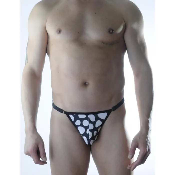 LYYN Erkek Desenli Metalli Tanga İç Çamaşırı