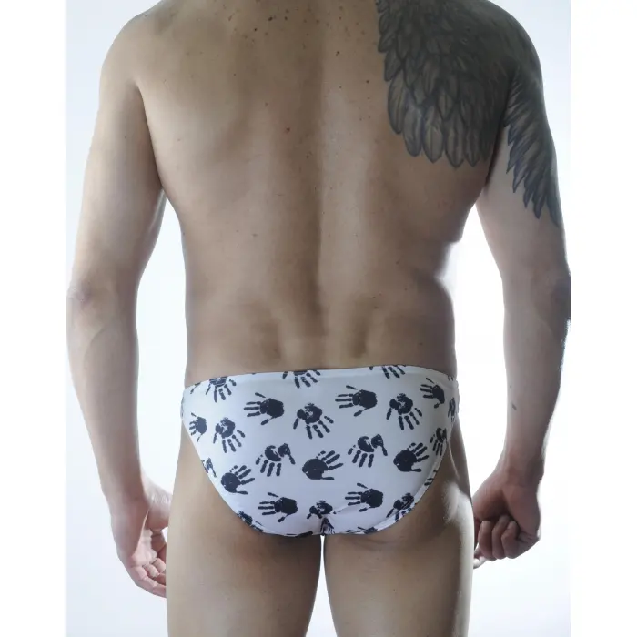 LYYN Erkek El Desenli Slip İç Çamaşırı