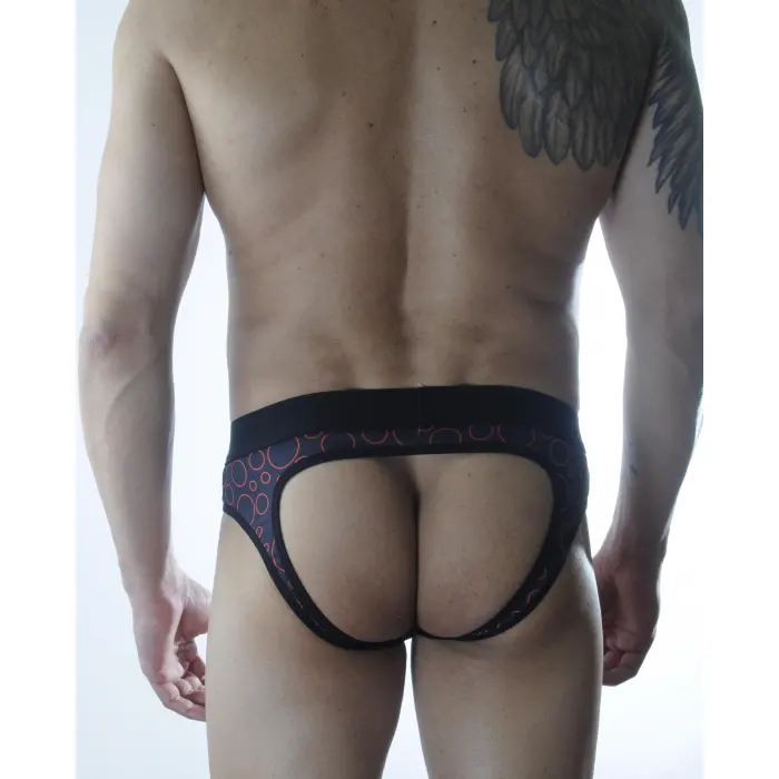 LYYN Erkek Fantezi Daire Desenli Jockstrap