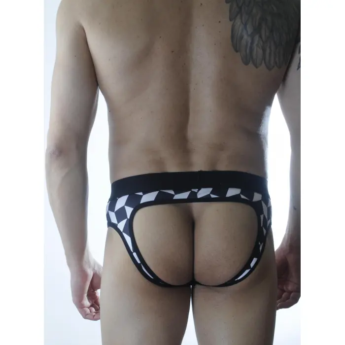 LYYN Erkek Fantezi Küp Desenli Jockstrap