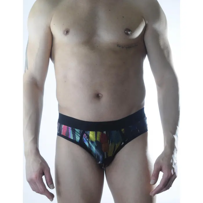 LYYN Erkek Fantezi Renkli Jockstrap İç Giyim