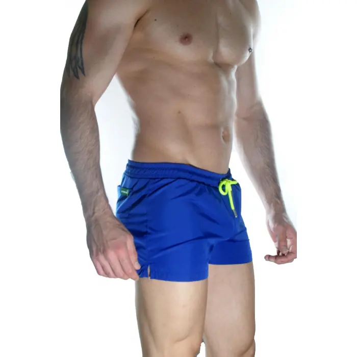 LYYN Erkek Mavi Mini Mayo Short