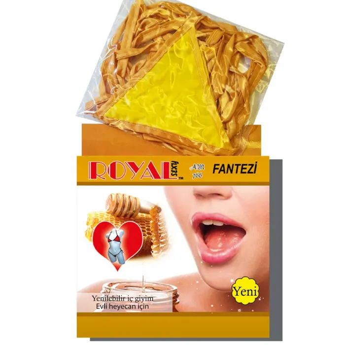 LYYN  Fantezi Tüketilebilen Yenilebilir Bal Aromalı İç Çamaşırı Takımı