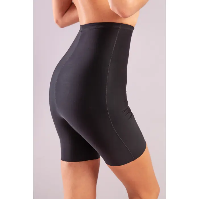 LYYN Golshan Girdle Extra Hight Waist Short Corset, İz Yapmayan Görünmez Ekstra Yüksek Bel Uzun Paçalı Siyah Korse