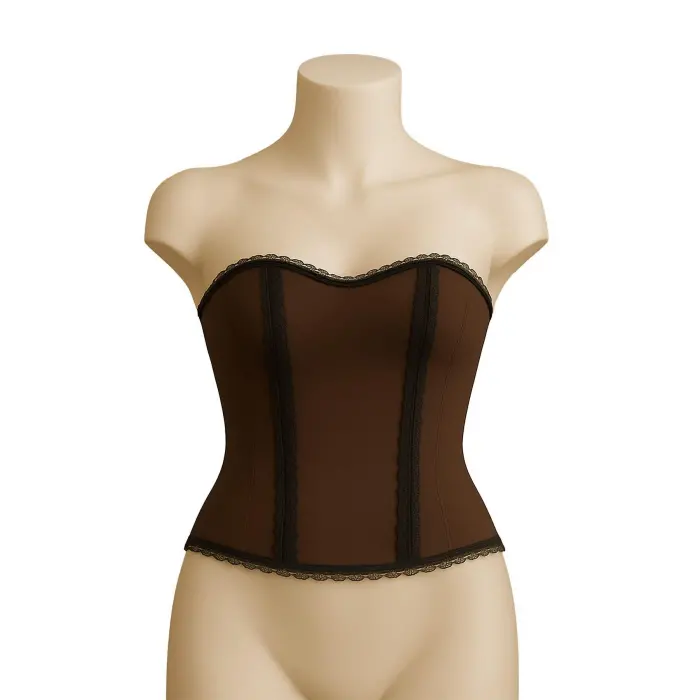 LYYN KAHVE MI Emay 9155 F Fırfırlı Terletici Büstiyer