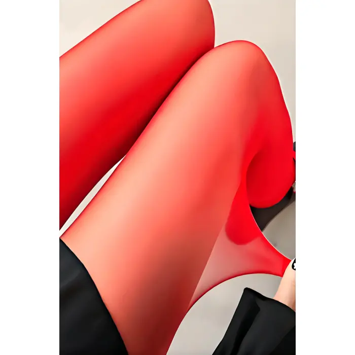 LYYN Kırmızı Külotlu Çorap 20 Den