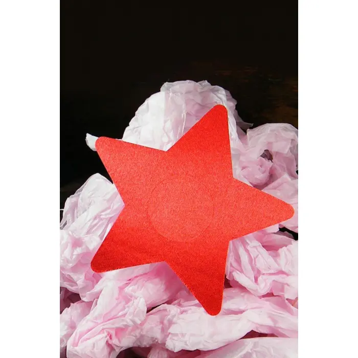 LYYN Kırmızı Yıldız Şeklinde Fantezi Göğüs Ucu Kapatıcı