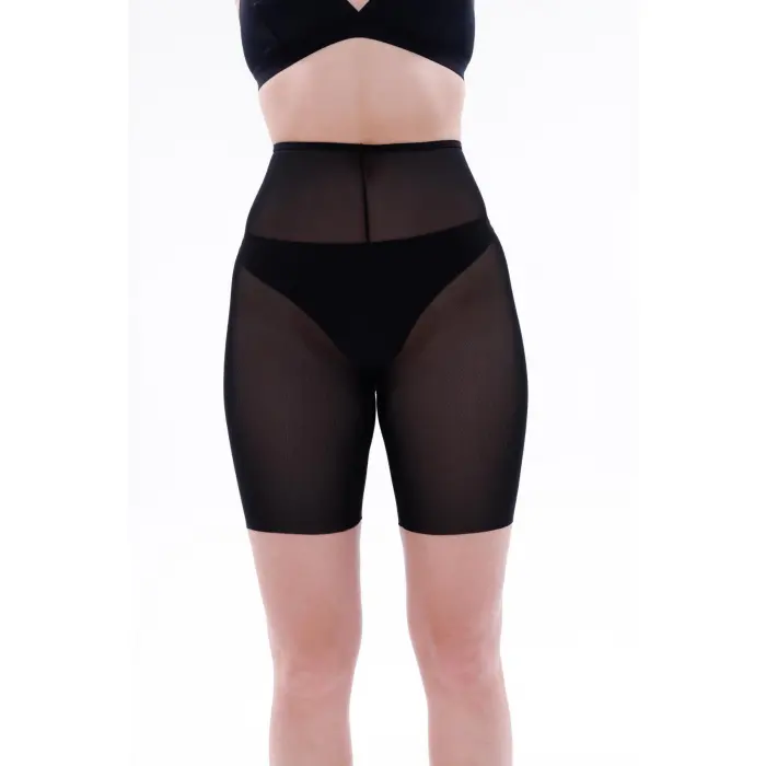 LYYN SİYAH MI EMAY 2705 Lazer Tül Boxer Hayalet Korse