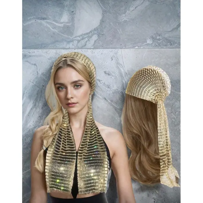 LYYN Taşlı Kafa Aksesuarı Kristal Bandana