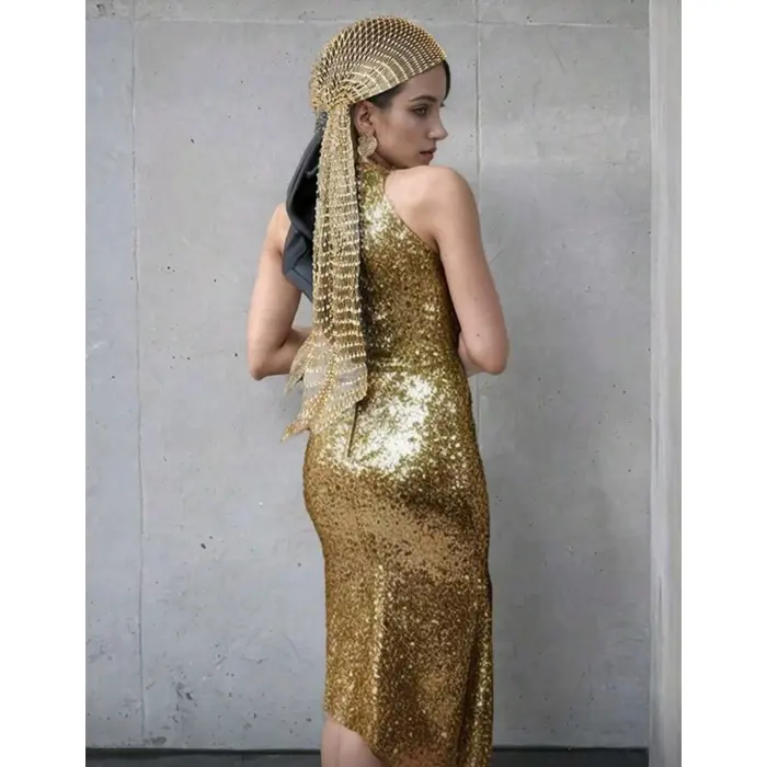 LYYN Taşlı Kafa Aksesuarı Kristal Bandana