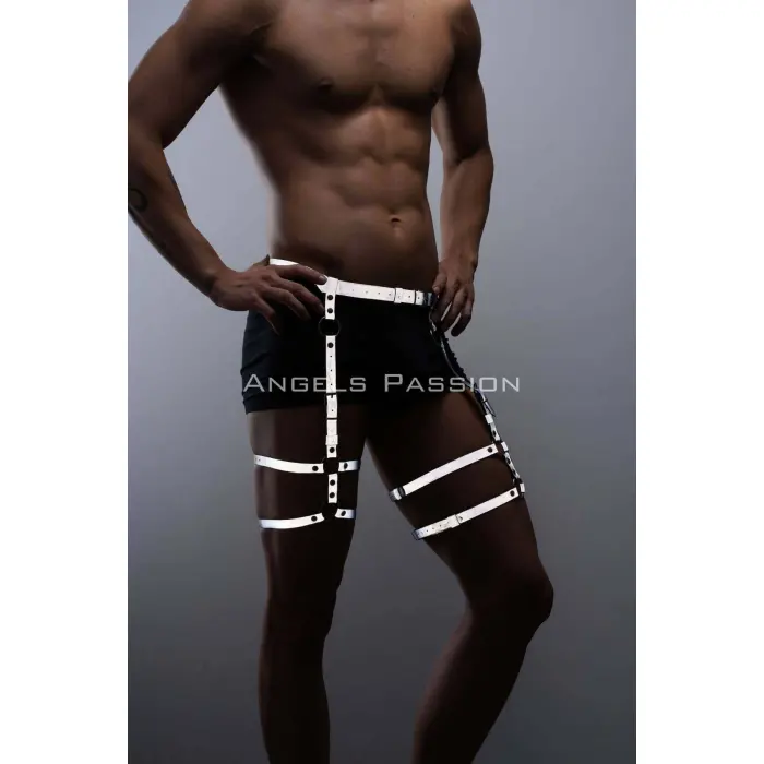 Reflektörlü (karanlıkta Parlayan) Erkek  Jartiyer, Erkek  Bacak Harness, Reflektörlü Pantolon Aksesuar - Brfm165
