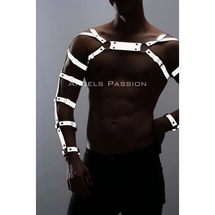 Reflektörlü (karanlıkta Yansıyan) Erkek  Bilek - Kol - Omuz Harness - Brfm5