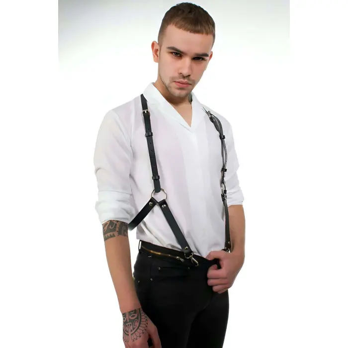 Seksi Deri Erkek  Pantolon Kemeri - Brfm29