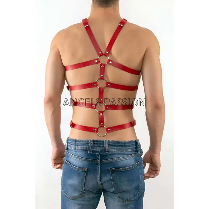 Seksi Erkek  Body Harness, Deri Erkek  Body Harness - Brfm54