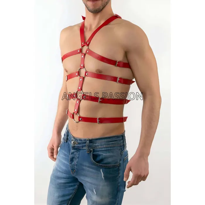 Seksi Erkek  Body Harness, Deri Erkek  Body Harness - Brfm54