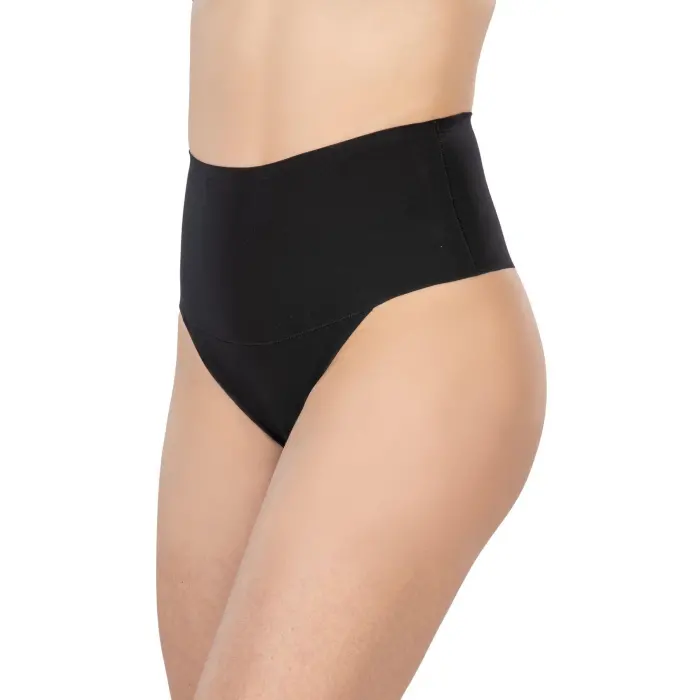 SİYAH MI 2806 Lazer Kesim Yüksek Bel İz Yapmaz String