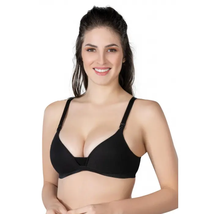 SİYAH MI Emay 1422 Modal Cotton Kaplı Emzirme Sütyen