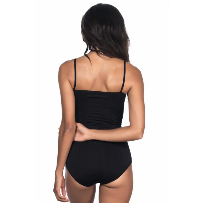 SİYAH MI Emay 1923 Soft İp Askılı Çıtçıtlı  Body