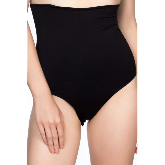 SİYAH MI Emay 2019 Double Yüksek Bel Çıtçıtlı  Slip Korse