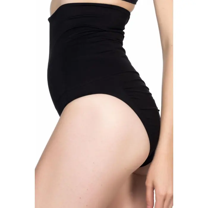 SİYAH MI Emay 2019 Double Yüksek Bel Çıtçıtlı  Slip Korse