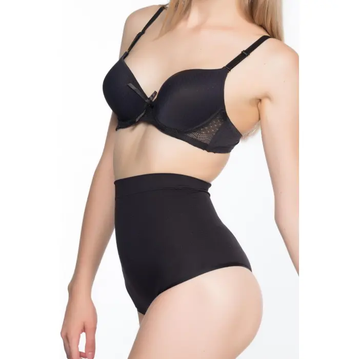 SİYAH MI Emay 2054 Masajlı String Korse