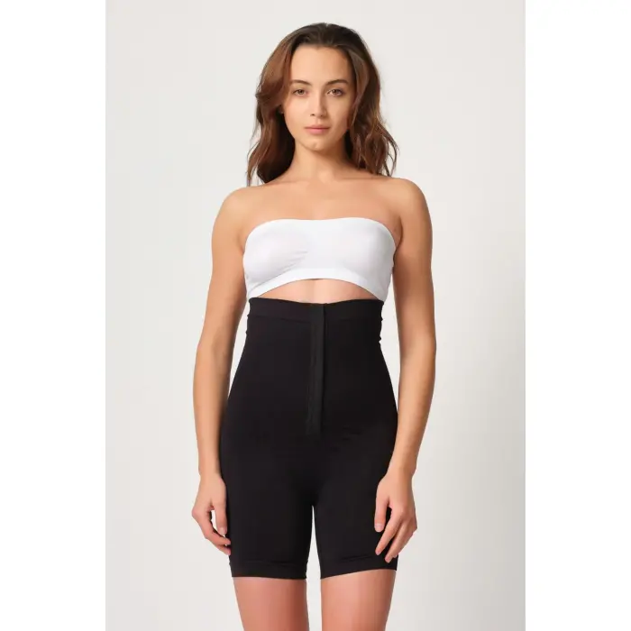 SİYAH MI Emay 2087 Önden Agraflı Paçalı Korse