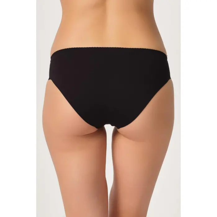 SİYAH MI Emay 2701 Lazer Düşük Bel Külot Korse