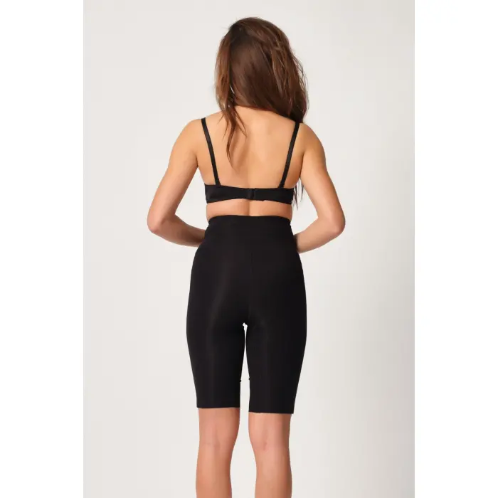 SİYAH MI Emay 2923 Yüksek Bel Karyokalı Paçalı Lazer Korse