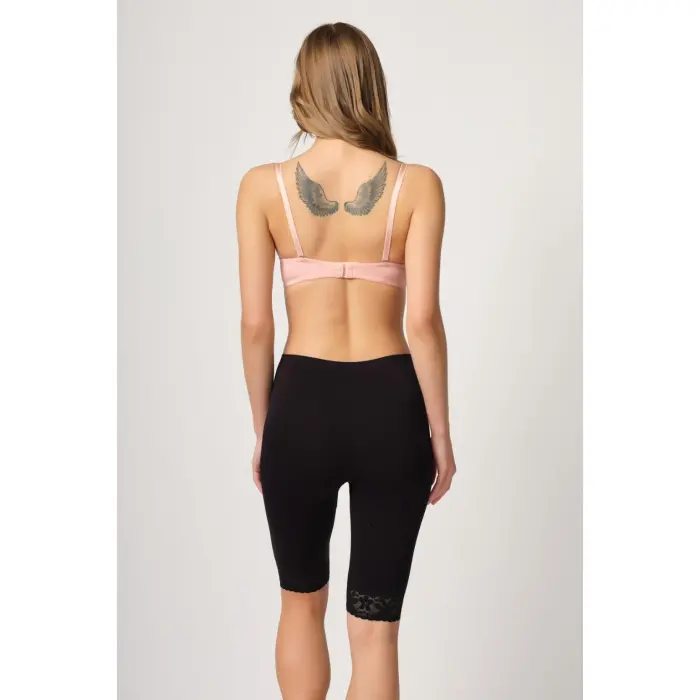 SİYAH MI Emay 3004 Soft Uzun Paça Dantel Boxer