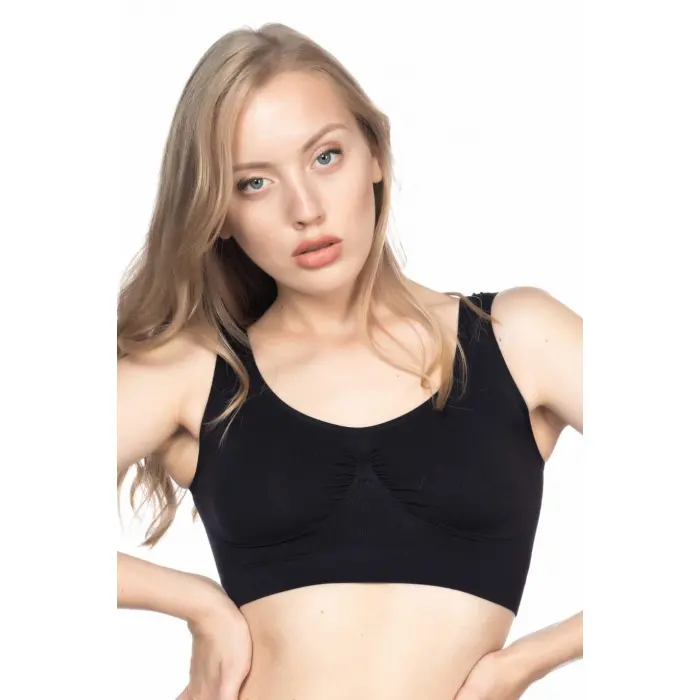 SİYAH MI Emay 4005 Soft Kalın Askı Büstiyer