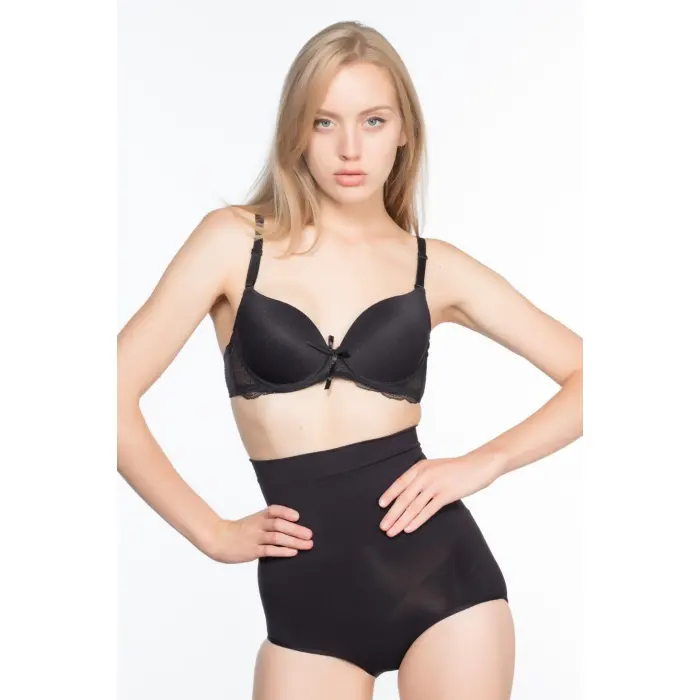 SİYAH MI Emay 7024 Yüksek Bel Slip Korse
