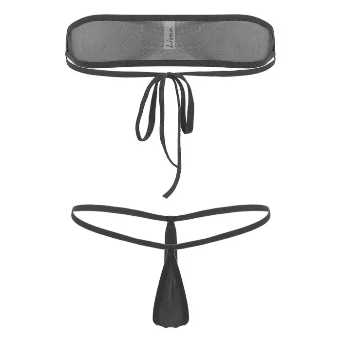 Siyah Sütyenli Fantezi İç Çamaşırı Takımı