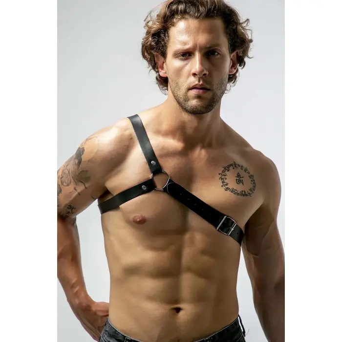 Tek Omuz Deri Erkek  Harness - Brf211