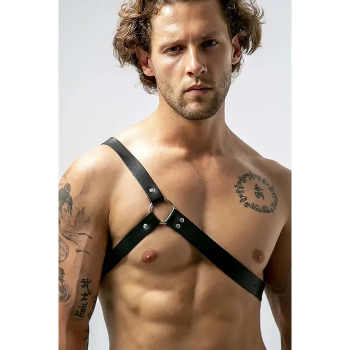 Tek Omuz Deri Erkek  Harness - Brf211