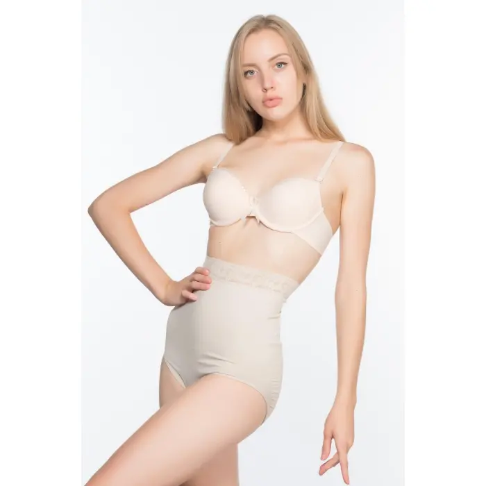 TEN MI Emay 2028 Dantelli Yüksek Bel Slip Korse