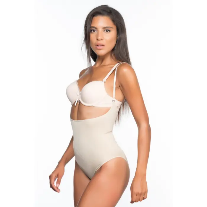 TEN MI Emay 2073 Göğüsü Açık Desenli Body Korse