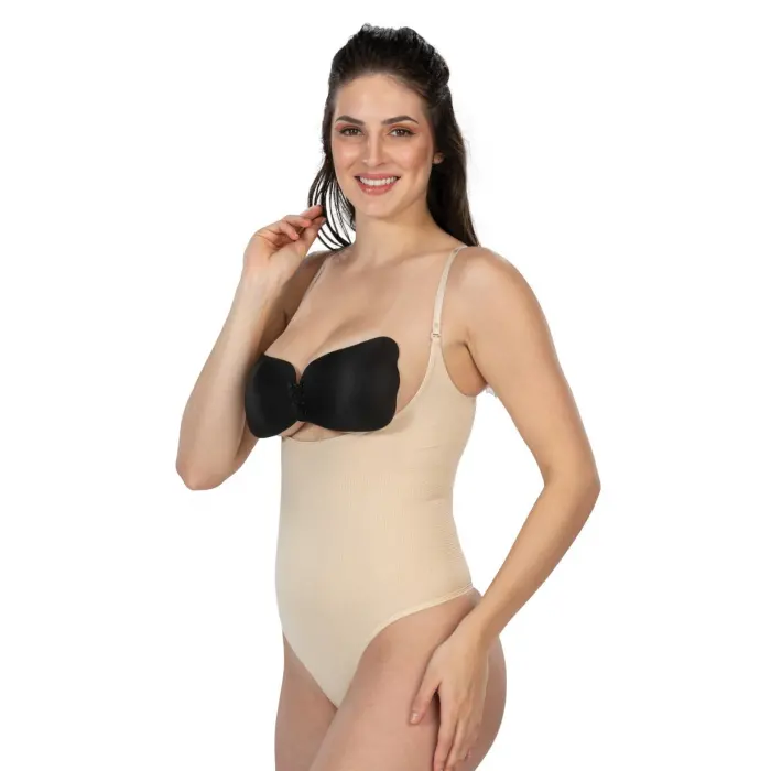 TEN MI Emay 2076 Göğüsü Açık String Body Korse