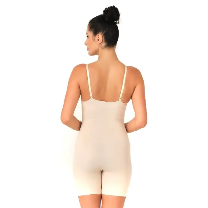 TEN MI Emay 2758 Lazer Kesim Göğsü Açık Boxer  Korse