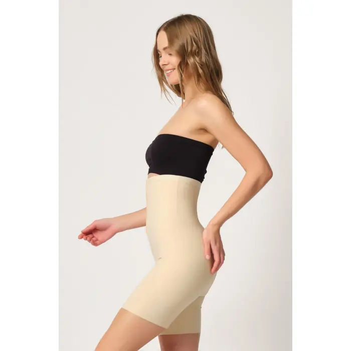 TEN MI Emay 2832 Yüksek Bel Balen Destekli Agraflı Lazer Korse