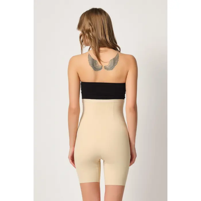 TEN MI Emay 2832 Yüksek Bel Balen Destekli Agraflı Lazer Korse