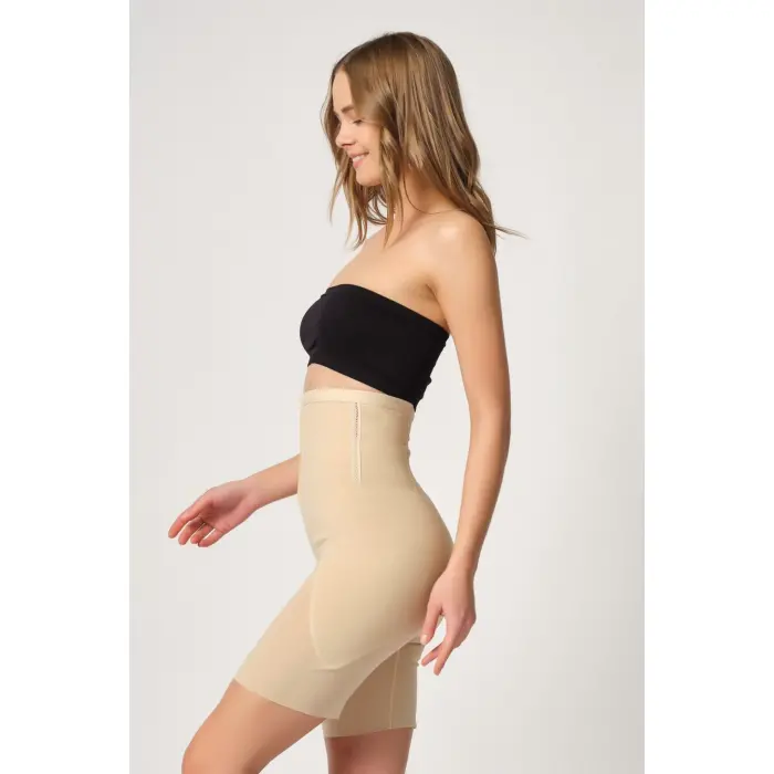 TEN MI Emay 2928 Ön Agraflı Tül Paçalı Lazer Korse