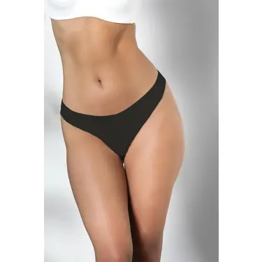 3lü Paket Dikişsiz, İz Yapmaz, Lazer Kesim, String Külot Siyah (brf21262)
