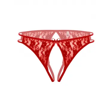 Ağı Açık Büyük Beden Kırmızı Fantazi Bato Külot