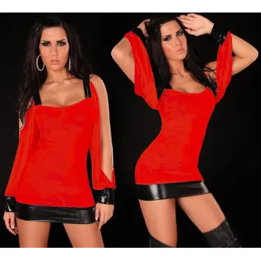 B100997 Seksi Mini Elbise