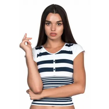 BEYAZ-LACİ MI Emay 5026 Soft Seamless T Shirt