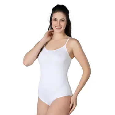 BEYAZ MI Emay 1415 Modal Cotton Çıtçıtlı İnce Askılı Body