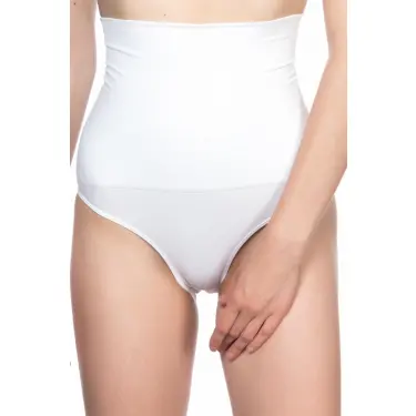 BEYAZ MI Emay 2019 Double Yüksek Bel Çıtçıtlı  Slip Korse
