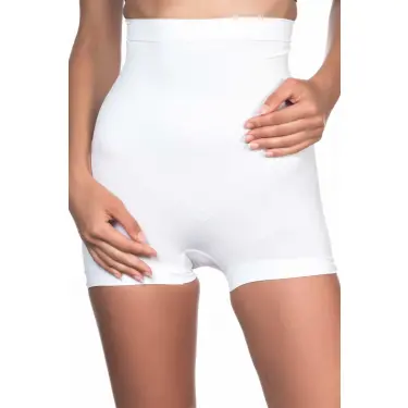 BEYAZ MI Emay 2055 Yüksek Bel Masajlı Boxer Korse
