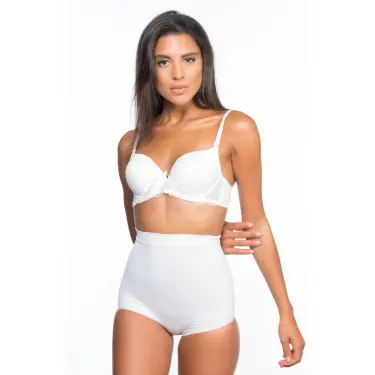 BEYAZ MI Emay 2057 Yüksek Bel Masajlı Slip Korse