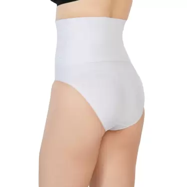 BEYAZ MI Emay 2090 Önü Dantelli Yüksek Bel Slip Korse